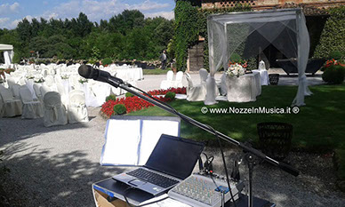 postazione musiccale per cerimonia