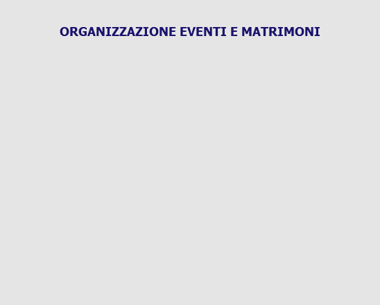  ORGANIZZAZIONE EVENTI E MATRIMONI